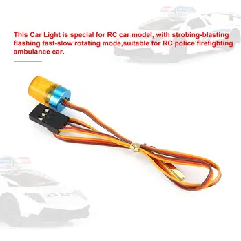 AX-511 Circular Ultra Luminos LED Strobing-sablare Intermitent Rapid-lent Rotație Modul RC Poliției de stingere a Incendiilor Masina de Ambulanta
