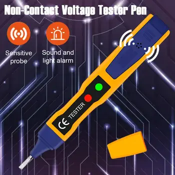 Inteligent Non-contact Pen Alarmă detector de tensiune AC metru Tester Pen Tester Senzor cu Lumina si Buzzer Alarma