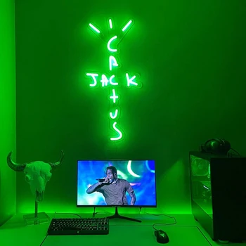 Cactus Jack Led Neon Semn Personalizat Decoracion De Afișare Acrilic Flex Cartel Lumina Rece Pentru Magazin De Partid Cadou Home Decor De Perete