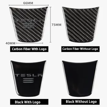 Pentru Tesla Model 3 Volan Lipici Scăzută Partea Interioară Decor Autocolant Capacul Ornamental 18 19