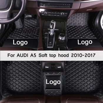 MIDOON piele Auto covorase pentru AUDI A5 Soft top capota 2010-2017 auto Personalizate picior Tampoane de automobile covor de acoperire