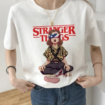 Lucruri ciudate Fata Grafic de Imprimare T-shirt Femei 2020 Noua Moda de Vara Tricou Tricou Harajuku Estetice Alb Topuri Femei T Shirt