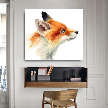 1 Buc Animale Sălbatice Vulpea Roșie HD Print Pe Panza Picturi in Ulei Pentru Living Modern Home Decor de Perete de Arta Imagini