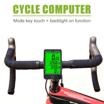 Biciclete de Calculator fără fir Și cu Fir Biciclete MTB de Ciclism Kilometrajul Cronometru Vitezometru Ceas LED Digital Rata