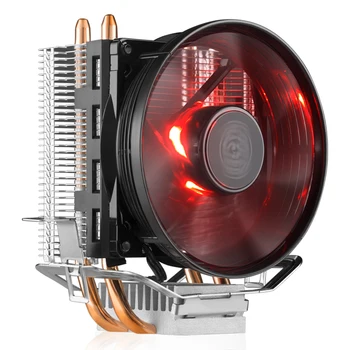 Cooler Master RR-T2V1-20FK 2 Heatpipes de Cupru cooler CPU T20 3pin 95.5 mm Liniște LED CPU de Răcire ventilator Pentru Intel 775 115X AMD AM4