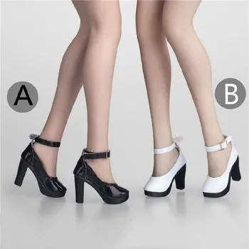 1/6 Scară de sex Feminin Pantofi cu Toc Model Alb/Negru 12 cm Corp Phicen Tbleague Jiaoudoll Acțiune Figura DIY