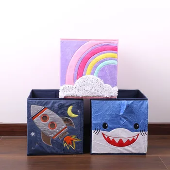 Cub de Animale Desene animate Drăguț Model Cutie de Depozitare pentru Jucarii Organizator Pliere Pubele de Pluș Caseta de Jucărie pentru Copii, Casă de Copii de Depozitare Coș de Gunoi