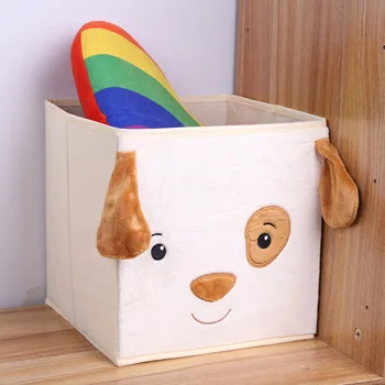 Cub de Animale Desene animate Drăguț Model Cutie de Depozitare pentru Jucarii Organizator Pliere Pubele de Pluș Caseta de Jucărie pentru Copii, Casă de Copii de Depozitare Coș de Gunoi