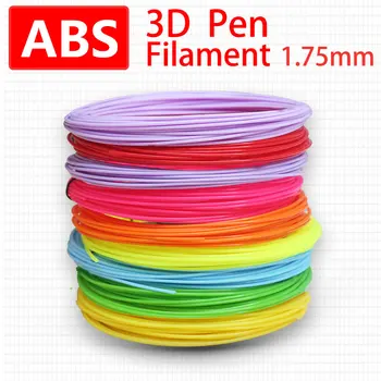 ABS/PLA pen 3d cu filament 200m perfect pen 3d 3d pixuri siguranța Mediului de plastic cadou de Ziua 1,75 mm
