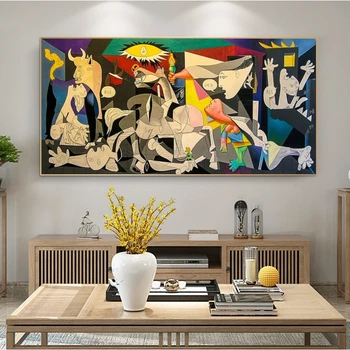 Guernica De Picasso Tablouri Canvas Reproduceri Celebre de Perete de Arta Canvas Postere si Printuri Picasso Imagini pentru Decor Acasă