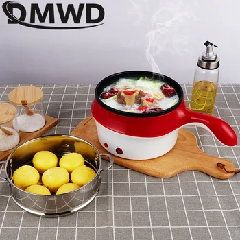 DMWD Electric Multifunctional Dublu Strat Hotpot Mini Tăiței Aragaz Non-stick Tigaie Oua Supa Oală de Gătit Orez gătit cu Aburi Pan
