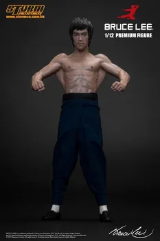 15cm Bruce Lee PVC Acțiune Figura Statuie de Colectare de Jucarii Model cu 2 Cap