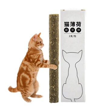 2 buc Animal de casă Pisică Jucărie Catnip Cat de Menta Molar Stick Elimina Parul Mingea Jucărie Interactiv Naturale Cat Catnip Trata Stick Jucărie de ros