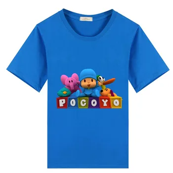 2020 nou 2-12T Copilul Băieți și Fete pocoyo Desene animate Moda tricou Copii Maneca Scurta, Topuri de Vara Copii T-shirt Haine