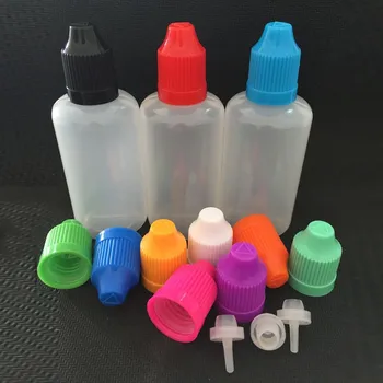 1000pcs 50ML Colorate PE Ac Sticla de Plastic Dropper Sticle cu Lung și Subțire Sfaturi pentru E-cig Lichid 50ml Sticle Goale