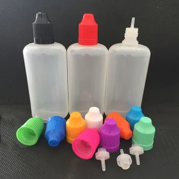 1000pcs 50ML Colorate PE Ac Sticla de Plastic Dropper Sticle cu Lung și Subțire Sfaturi pentru E-cig Lichid 50ml Sticle Goale