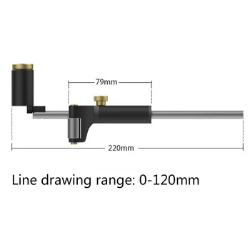Prelucrarea lemnului Marcajul Indicator Direct Curba Arc Linie Scriber Fine-tuning Paralel Desen Linie Conducător Linie Automata Instrument de Desen
