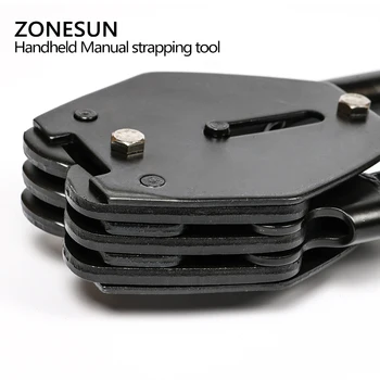 ZONESUN Instrument Manual de Legat Instrument de Mână, mașini de Ambalare în negru PP curele din Plastic curea bandling aparat Portabil de COMPANIE strapper