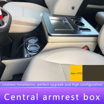 Rmrest Cutia Centrală de Control cu LED-uri de Lumină de Conținut Cutie de Depozitare Auto de Styling, Accesorii Pentru Mercedes-Benz Vito W447 2016 2017 2018