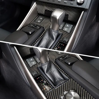 Pentru LEXUS IS250 300H Accesorii din Fibra de Carbon Interne de Control pentru schimbarea vitezelor Panoul de Autocolante Decorative 2013-2018 Styling Auto