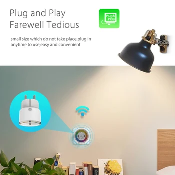 Tuya Smart Plug WiFi FR Priza 16A Putere Monitor de Sincronizare Cu Contorizare Inteligentă/Life APP Activitatea de Control Cu Alexa Google Android IOS