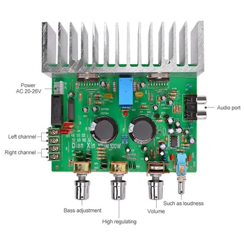 AIYIMA Dual TDA7294 AC20-26V 100Wx2 HIFI 2.0 Stereo Amplificator Audio de Putere de Bord RCA Ton de Bord Pentru Boxe DIY