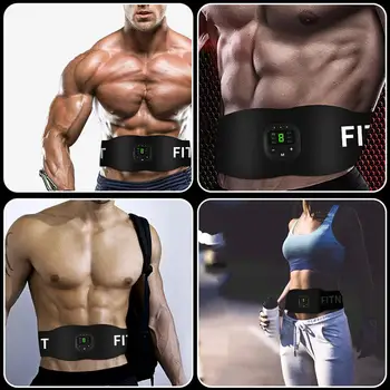 Smart Fitness Centura Abs Stimulator Electronic Abdominale Stimulator Muscular De Tonifiere Centura Corpul Centura De Slabit Pierderea In Greutate Bărbați Femei