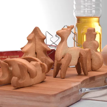18 buc Oțel Inoxidabil Mucegai Crăciun Gingerbread house ustensile de Bucătărie 3D Cookie Cutter set de BRICOLAJ de Copt Decor de Patiserie Instrumente de Modelare