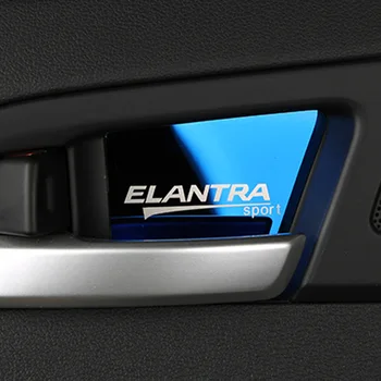 Ușa de la mașină castron decorat patch-uri de interior Maner Protector de Acoperire autocolant Pentru Hyundai Elantra 2016 2017 2018 2019 accesorii