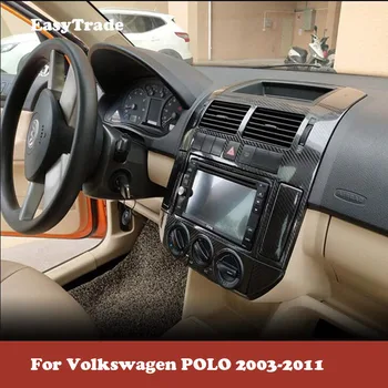 Autocolant auto Pentru Volkswagen VW POLO 2003-2011 Fibra de Carbon de Culoare Model Interior Set Autocolant Decal Trim Accesorii Auto