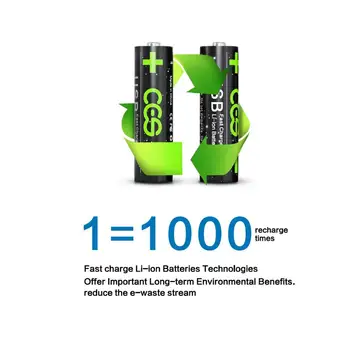 8PCS NOU 1.5 V AAA 1100mwh li-polimer reîncărcabilă Jucării baterie Pentru camera foto,jocuri