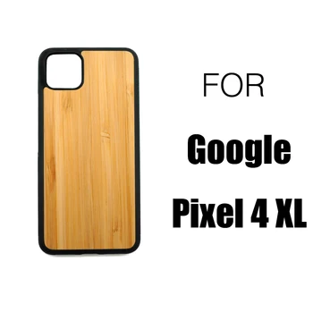 Real Lemn telefon caz Pentru Google Pixel 4 4a XL Slim Retro Anti-zero TPU Acoperire Pentru Google Pixel 4 4A din Lemn Caz de protecție