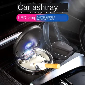 2020 Scrumiera Auto Portabil LED Lumina Fumul de Țigară, Cenușă Suport pentru Masina Ignifug de Inalta Calitate tava de Cenusa Accesorii Auto