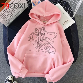 Sailor Moon hoodies femei imprimate 2021 harajuku anime sex feminin pulover hoddies grafic