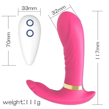 Punctul G, Clitorisul Stimulator Portabil Vibrator Erotic Jucarii Sexuale pentru Femei, Adulți, Cupluri Vibratoare Chilotei Penis artificial de Control de la Distanță