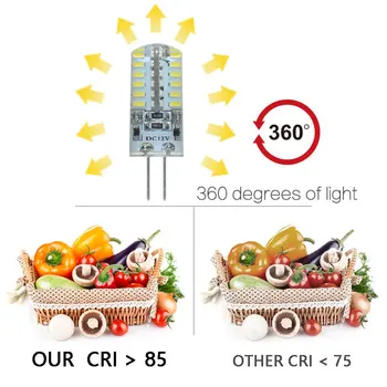 10buc/lot G4 Lampa LED Mini Bec LED 220V AC DC 12V SMD3014 Reflectoarelor Candelabru de Iluminat de Înaltă Calitate Înlocui Lămpile cu Halogen