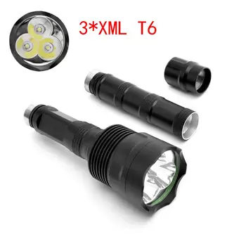 Puternic 6000Lm 3x XML T6 LED Lanterna Police 18650 rezistent la apa 5 Mod liber de Vânătoare Tactice Flash de Lumină Torță de Lumină