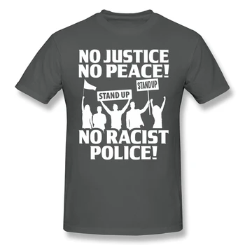 Viețile negrilor contează anonim George Floyd T-Shirt pentru Bărbați Nu există Justiție, Nu există Pace Fără Rasist Poliție Tricou
