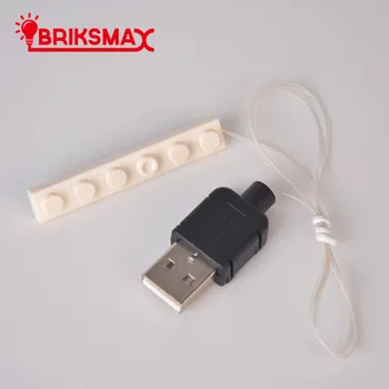 BRIKSMAX 1*4 LED-uri de Lumină de Până Kit Cu Putere Cutie De Cărămizi Set de Modele de Blocuri DIY Kit Jucarii