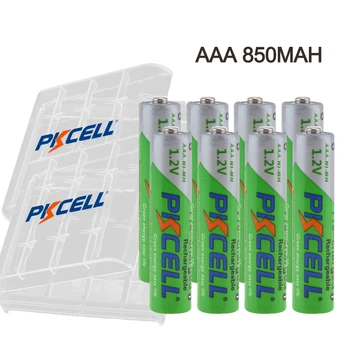 PKCELL 850mAh Baterie AAA 1.2 V NI-MH AAA Scăzut de auto-descărcare de gestiune 3A baterii Reîncărcabile pila acumulator Pentru aparat foto Digital