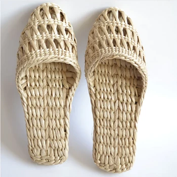 JARYCORN pantofi pentru femei papuci de paie noua pereche de pantofi handmade stil Chinezesc confortabil sandals2020 moda de vara unisex acasă