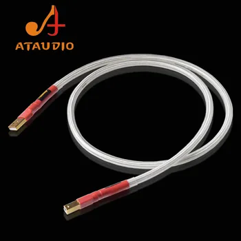 ATAUDIO placate cu Argint QED Hifi Cablu usb de Înaltă Calitate de Tip a-B DAC a Datelor prin Cablu USB E30 D90 A90