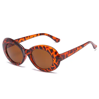 Ywjanp 2018 Noi oval ochelari de Soare Femei Vintage retro ochelari de soare de Designer de Brand Cadru de Plastic Ochelari de Soare pentru femei UV400 Ochelari