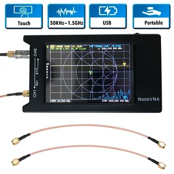 Analizor de spectru Usb Analizor Vectorial de Retea de 4-inch Ecran LCD HF VHF UHF 1.5 GHz Antena Instrument de Măsurare Pentru NanoVNA-H4