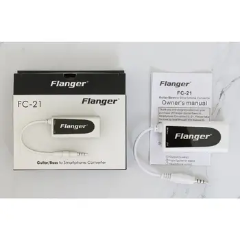 Flanger FC-21 Software-ul de Chitara Bass Efect Convertor Adaptor pentru Telefon Mobil IPhone, IPad și Android Telefon