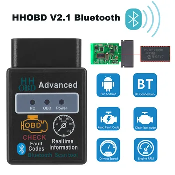 ELM327 V2.1 HH OBD2 Bluetooth II Scanner de Instrumente de Diagnosticare Auto Pentru Mercedes Benz AMG Inteligent O C E S ML SL CL R Clasa X 156 X164 CLK