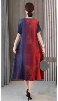 Rochie pentru femei timp de vară 2020 nou coreean rochie Vrac tânără maneci scurte rochie eleganta de moda gât Rotund peste genunchi