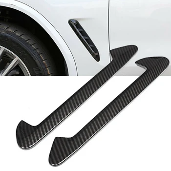 Masina din Fibra de Carbon de Styling de Aer Laterale Aripa de Aerisire Trim Protecție pentru BMW G01 X3 X4 G02 2018 2019 2020 Plastic ABS