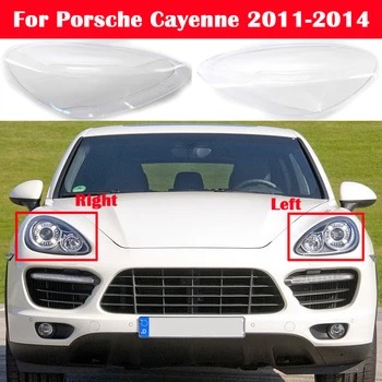 Auto Frontal Capac pentru Faruri Far Abajur Lampcover Cap Lampa Capace Lentile de sticlă Coajă Pentru Porsche Cayenne 2011-