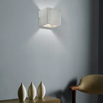 Moderne de Ciment Lumini de Perete Stil Loft Nordic Piața LED Industriale Vânt Lămpi de Perete lampara comparativ sconces Perete pentru Iluminat Acasă
